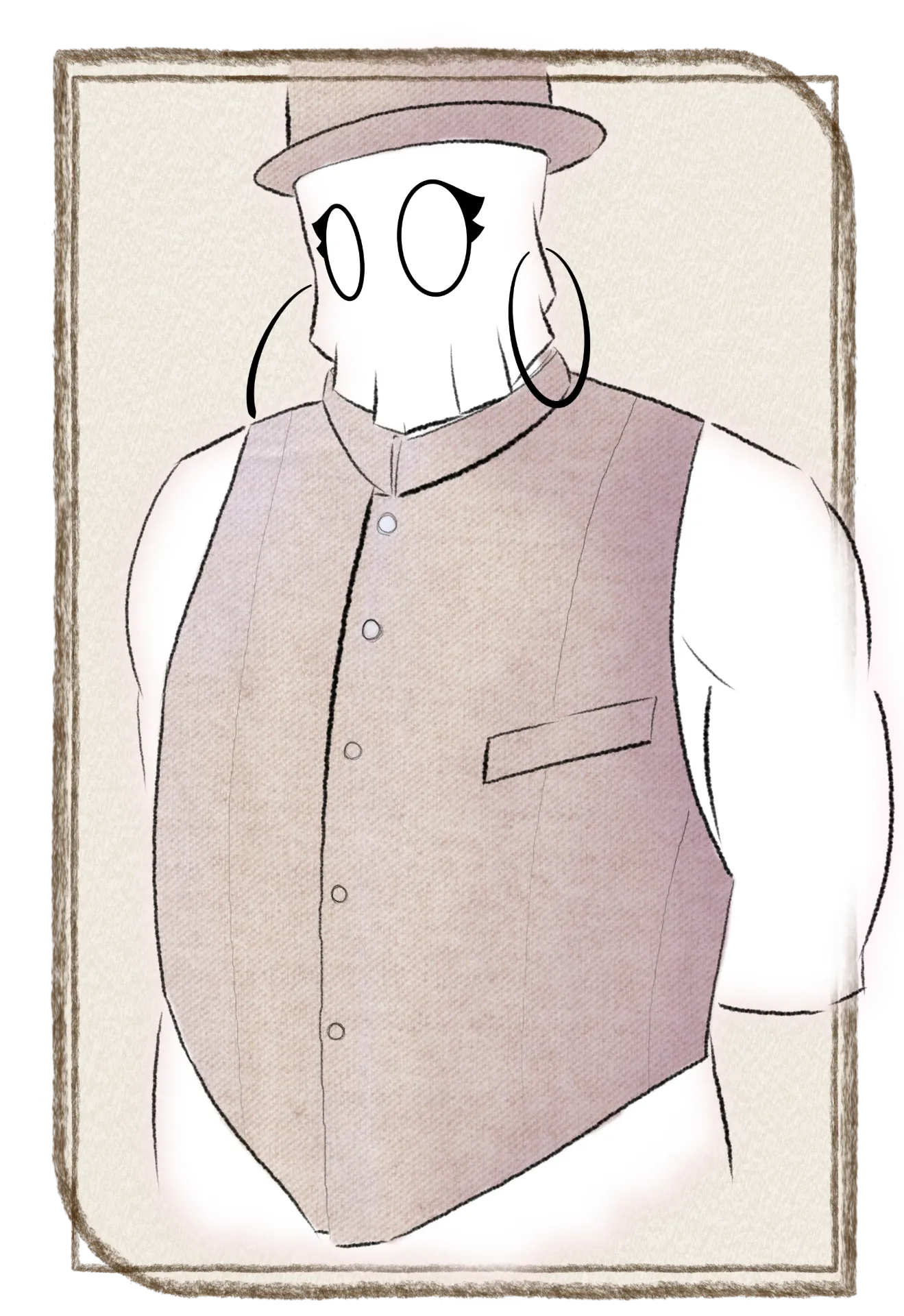 Gilet à Col et Dos Nu